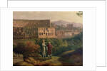 Johann Wolfgang von Goethe visiting the Colosseum in Rome, c.1790 by Jacob-Philippe Hackert