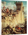 Guillaume de Clermont defending Ptolemais in 1291, 1845 by Dominique Louis Papety
