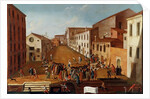 Game of Bowls in the Campo dei Gesuiti, Venice by Gabriele Bella