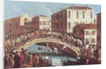 Battle with Sticks on the Ponte Santa Fosca, Venice by Gabriele Bella