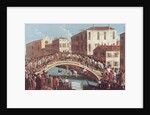 Battle with Sticks on the Ponte Santa Fosca, Venice by Gabriele Bella