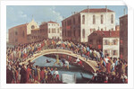 Battle with Sticks on the Ponte Santa Fosca, Venice by Gabriele Bella