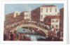 Battle with Sticks on the Ponte Santa Fosca, Venice by Gabriele Bella