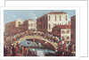Battle with Sticks on the Ponte Santa Fosca, Venice by Gabriele Bella