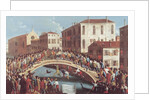 Battle with Sticks on the Ponte Santa Fosca, Venice by Gabriele Bella