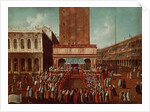 Public Lottery at the Loggetta, the Piazza San Marco, Venice by Gabriele Bella