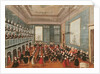 Concert given by the girls of the hospital music societies in the Procuratie, Venice, 18th century by Gabriele Bella
