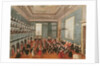 Concert given by the girls of the hospital music societies in the Procuratie, Venice, 18th century by Gabriele Bella
