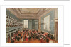 Concert given by the girls of the hospital music societies in the Procuratie, Venice, 18th century by Gabriele Bella
