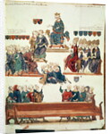 Ms 1796 f.7 The Trial of Robert d'Artois, Count of Beaumont, presided over by Philippe VI in 1331 by Nicolas Claude Fabri de Peiresc