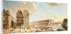 The Ile Saint-Louis from the Place de Greve, c.1757 by Nicolas & Jean Baptiste Raguenet