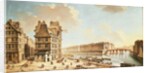 The Ile Saint-Louis from the Place de Greve, c.1757 by Nicolas & Jean Baptiste Raguenet