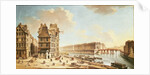 The Ile Saint-Louis from the Place de Greve, c.1757 by Nicolas & Jean Baptiste Raguenet