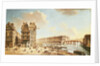 The Ile Saint-Louis from the Place de Greve, c.1757 by Nicolas & Jean Baptiste Raguenet