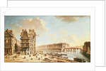 The Ile Saint-Louis from the Place de Greve, c.1757 by Nicolas & Jean Baptiste Raguenet