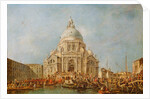 The Doge of Venice at the Festa della Salute, 21 November, to commemorate the end of the pestilence of 1630, c.1766-70 by Francesco Guardi