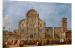 Easter Procession of the Doge of Venice at the Church of San Zaccaria, c.1766-70 by Francesco Guardi