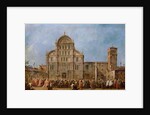 Easter Procession of the Doge of Venice at the Church of San Zaccaria, c.1766-70 by Francesco Guardi