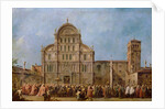 Easter Procession of the Doge of Venice at the Church of San Zaccaria, c.1766-70 by Francesco Guardi