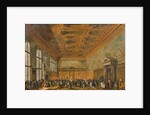 Audience Granted by the Doge of Venice in the College Room of Doge's Palace, c.1766-70 by Francesco Guardi