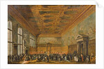 Audience Granted by the Doge of Venice in the College Room of Doge's Palace, c.1766-70 by Francesco Guardi