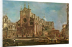 Campo dei Santi Giovanni e Paolo and the Scuola Grande di San Marco, Venice by Francesco Guardi