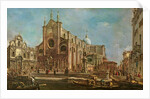 Campo dei Santi Giovanni e Paolo and the Scuola Grande di San Marco, Venice by Francesco Guardi