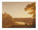 Lake Nemi at Sunset, c.1790 by Joseph Wright of Derby