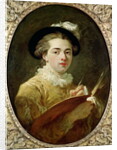 Self Portrait with palette by Francois Andre Vincent