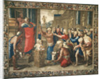 Tapestry depicting the Acts of the Apostles, the Sacrifice of Lystra by Raphael (1483-1520) (after)