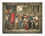 Tapestry depicting the Acts of the Apostles, the Sacrifice of Lystra by Raphael (1483-1520) (after)
