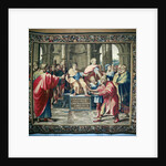 Tapestry depicting the Acts of the Apostles. The Blinding of Elymas by Raphael (1483-1520) (after)