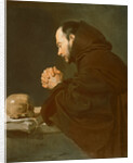 Saint Francis in Prayer by Diego Rodriguez de Silva y Velazquez