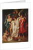 The Body of Christ carried by Angels by Eugene (1798-1863) (attr. to) Delacroix