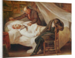 The Death of Theodore Géricault, with his friends Colonel Bro de Comeres and the painter Pierre-Joseph Dedreux-Dorcy, 1824 by Ary Scheffer