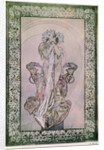 Decorative Panel for Edmond Rostand's 'La Princesse Lointaine' with Sarah Bernhardt, 1890-1910 by Alphonse Marie Mucha