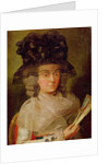Portrait of the thought to be Duchess of Benaventa by Francisco Jose de Goya y Lucientes