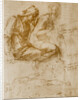 Saint Anne, the Virgin and Child and a study of a nude man by Michelangelo Buonarroti