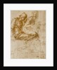 Saint Anne, the Virgin and Child and a study of a nude man by Michelangelo Buonarroti