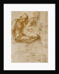 Saint Anne, the Virgin and Child and a study of a nude man by Michelangelo Buonarroti