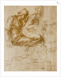 Saint Anne, the Virgin and Child and a study of a nude man by Michelangelo Buonarroti
