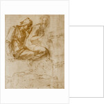 Saint Anne, the Virgin and Child and a study of a nude man by Michelangelo Buonarroti