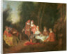 A Conversation in a Park by Jean Antoine Watteau