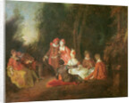 A Conversation in a Park by Jean Antoine Watteau