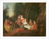 A Conversation in a Park by Jean Antoine Watteau