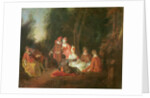 A Conversation in a Park by Jean Antoine Watteau