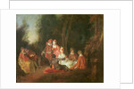 A Conversation in a Park by Jean Antoine Watteau