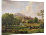 View of the Grottaferrata Monastery, 1844 by Jean Joseph Xavier Bidauld