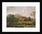 View of the Grottaferrata Monastery, 1844 by Jean Joseph Xavier Bidauld