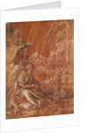 Saint John the Baptist seated in a Mountainous Landscape by Lucas the Elder Cranach